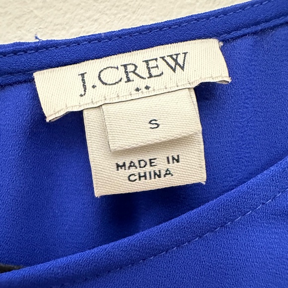 J. Crew Women’s Long Sleeve Blue Blouse with Bell Sleeves Size S - Picture 3 of 3